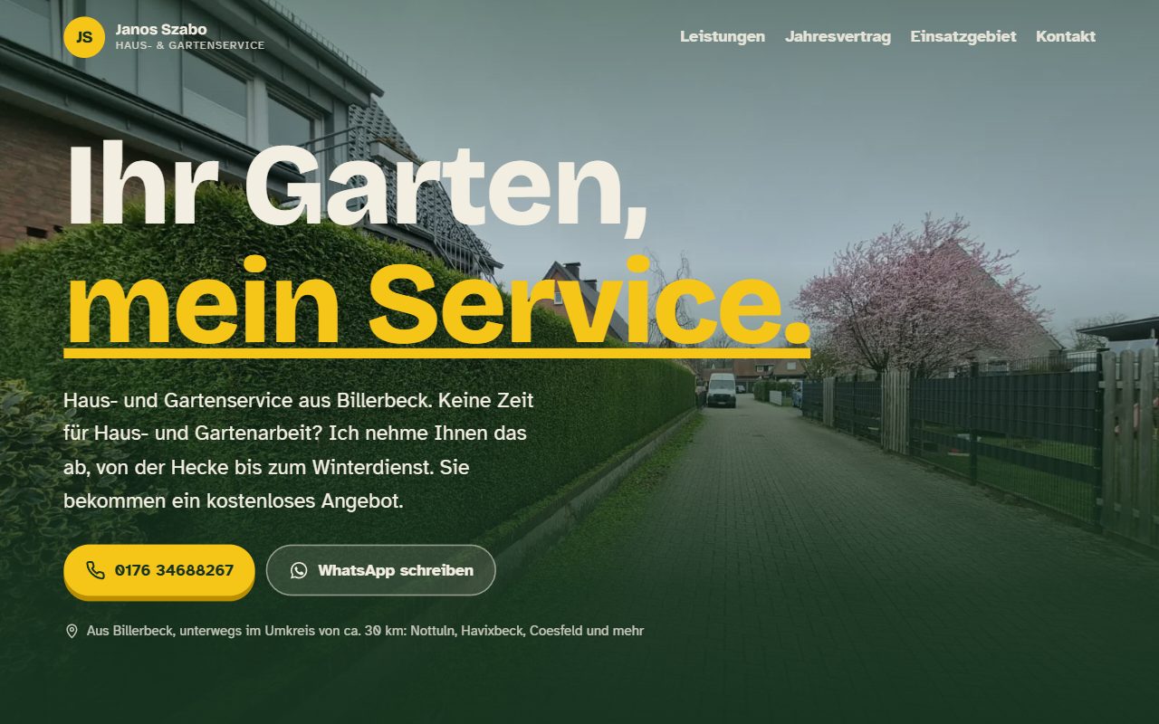 Screenshot von szabo-gartenservice.de
